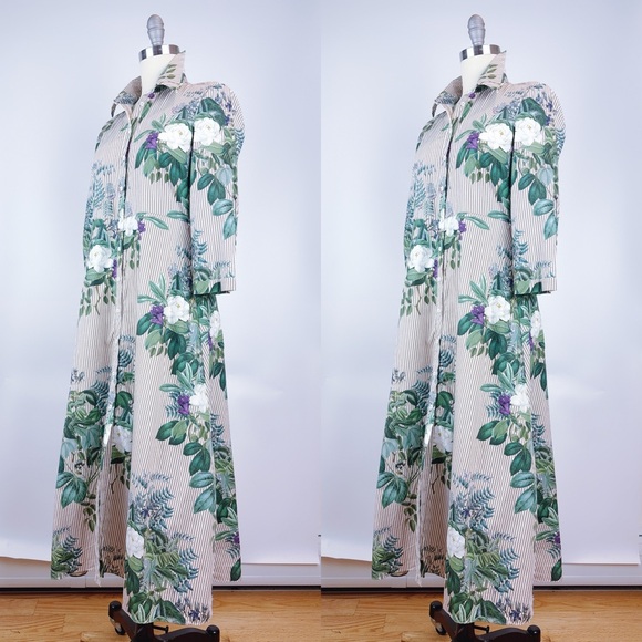 Zara Striped And Floral Print Tunic Shirt Dress
Size Large - Picture 4 of 11